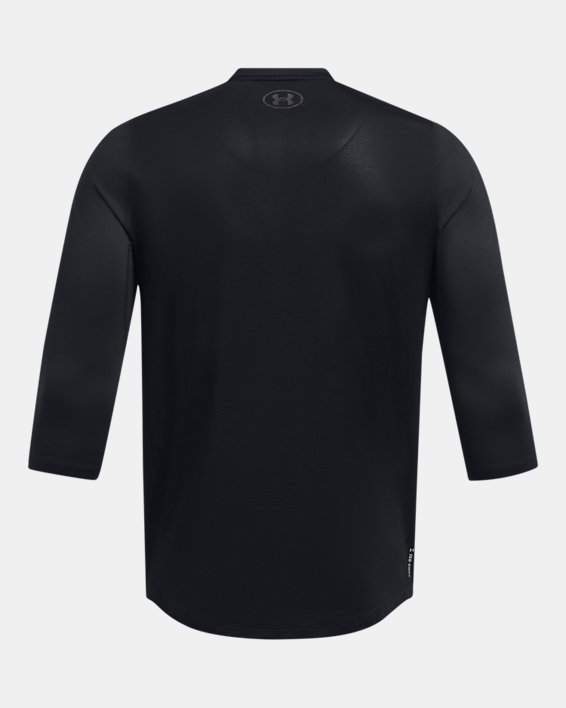 Men's UA Iso-Chill ¾ Sleeve Shirt, Black, pdpMainDesktop image number 5